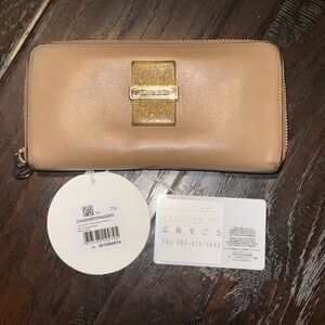 👝 Authentic See by Chloe Tan Zip Around Long Wallet
